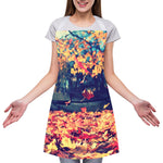 Autumn Leaves Print Adjustable Apron