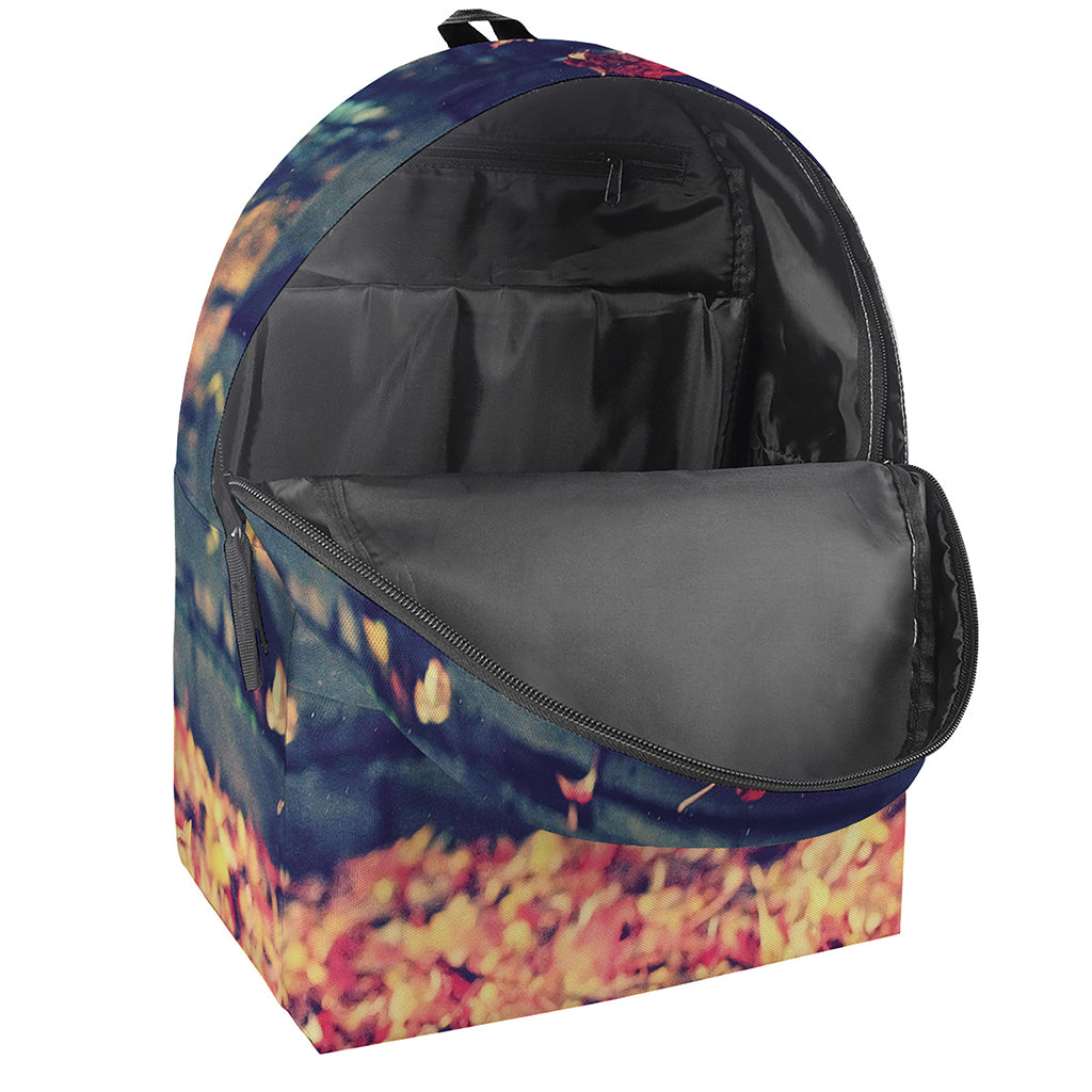 Autumn Leaves Print Backpack