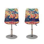 Autumn Leaves Print Bar Stool Covers