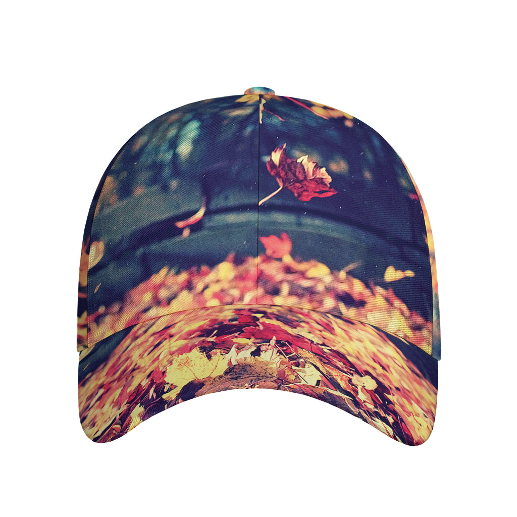 Autumn Leaves Print Baseball Cap