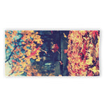 Autumn Leaves Print Beach Towel