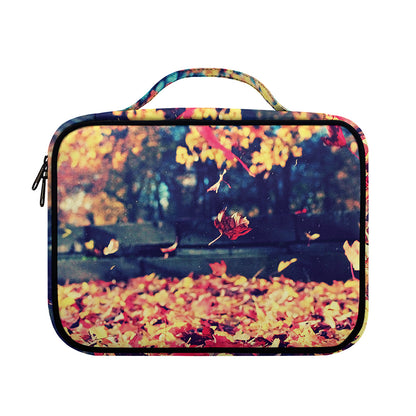 Autumn Leaves Print Briefcase Bible Bag