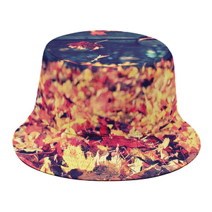 Autumn Leaves Print Bucket Hat