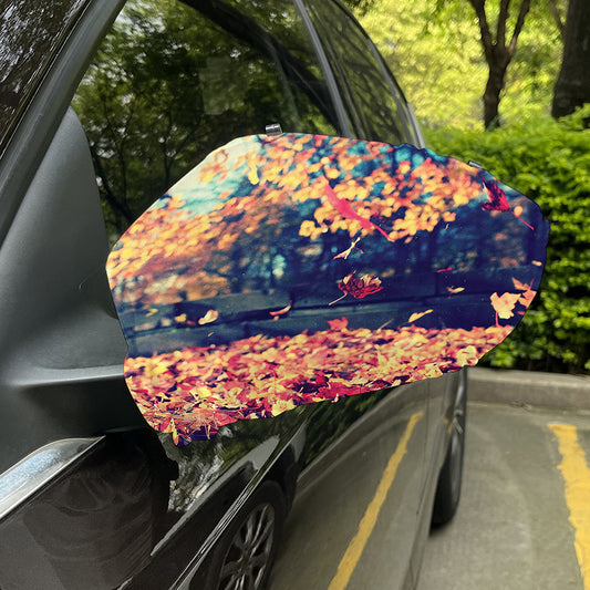 Autumn Leaves Print Car Side Mirror Covers