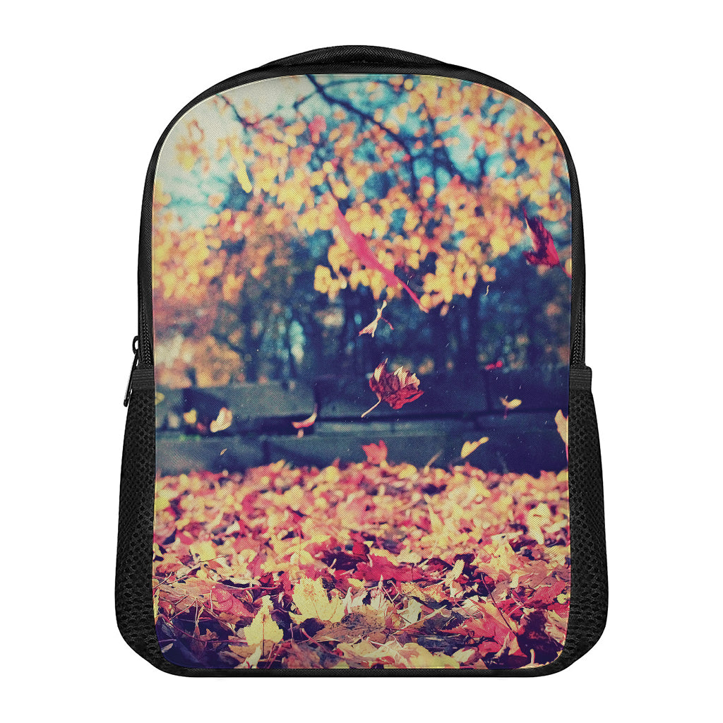 Autumn Leaves Print Casual Backpack