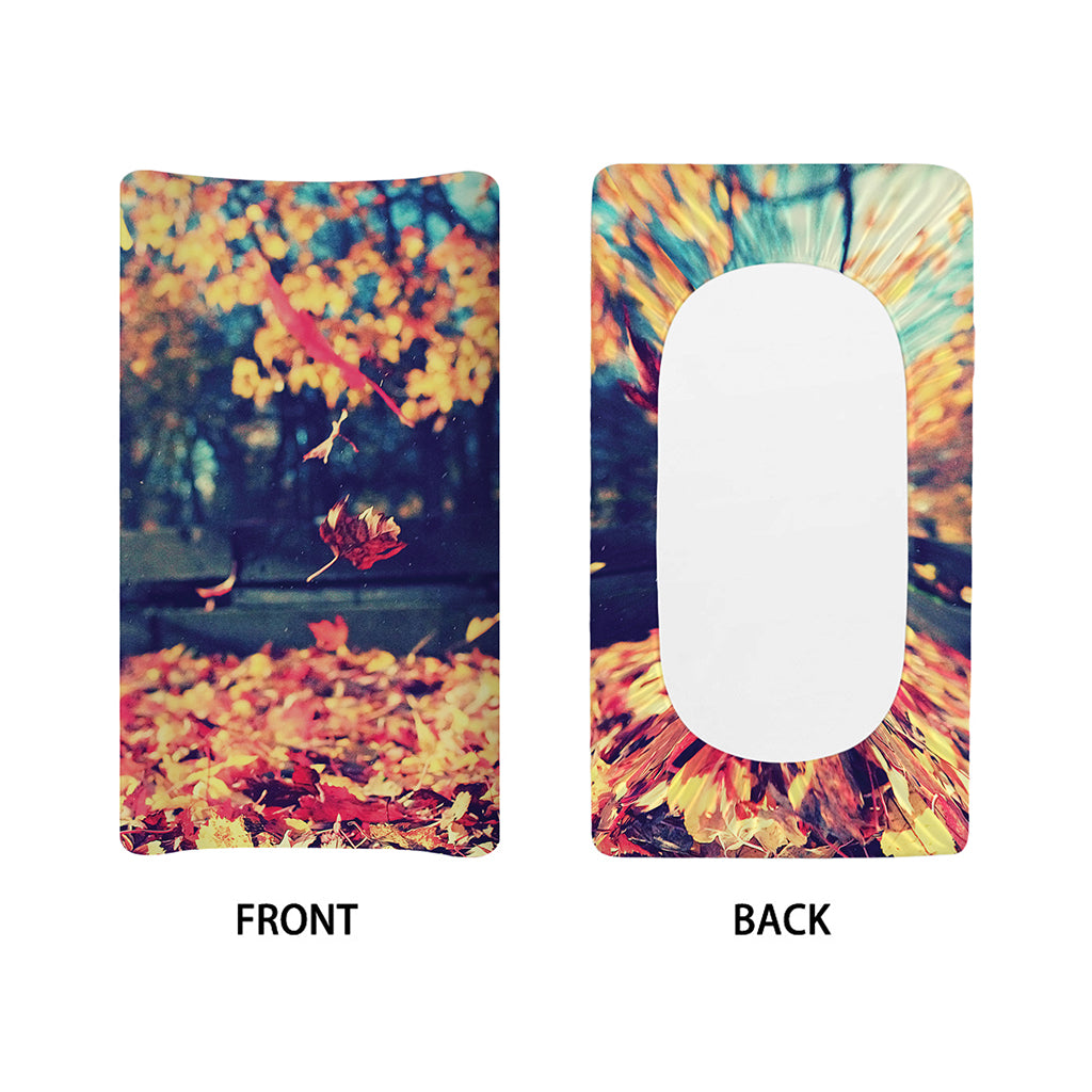 Autumn Leaves Print Changing Pad Cover
