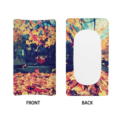 Autumn Leaves Print Changing Pad Cover