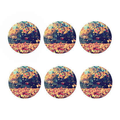 Autumn Leaves Print Coaster Set