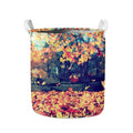 Autumn Leaves Print Collapsible Laundry Basket