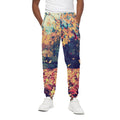 Autumn Leaves Print Cotton Sweatpants