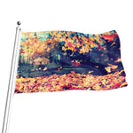 Autumn Leaves Print Flag