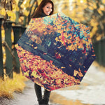 Autumn Leaves Print Foldable Umbrella