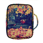 Autumn Leaves Print Front Pocket Bible Bag