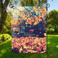 Autumn Leaves Print Garden Flag