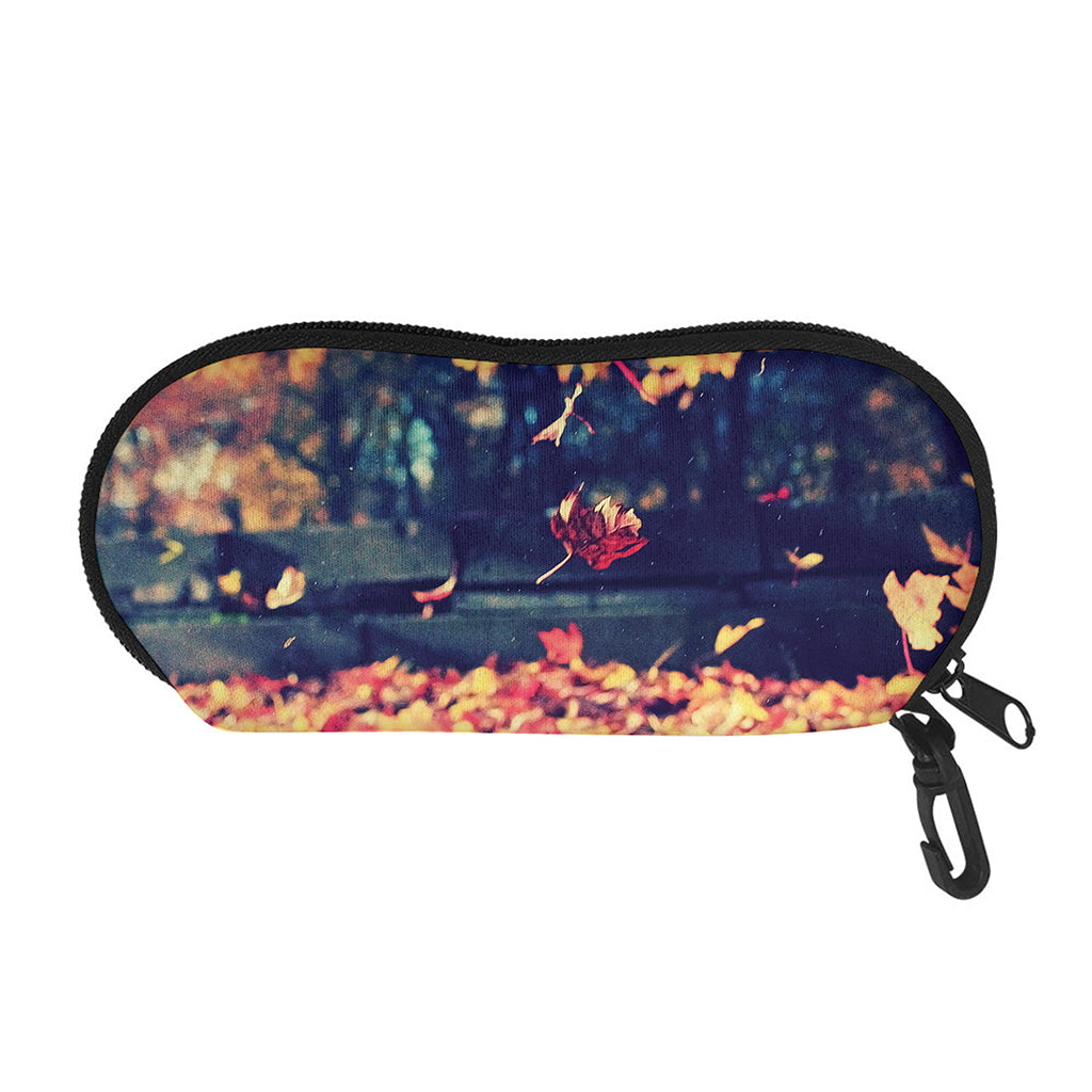 Autumn Leaves Print Glasses Case