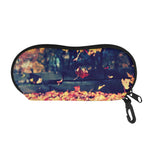 Autumn Leaves Print Glasses Case