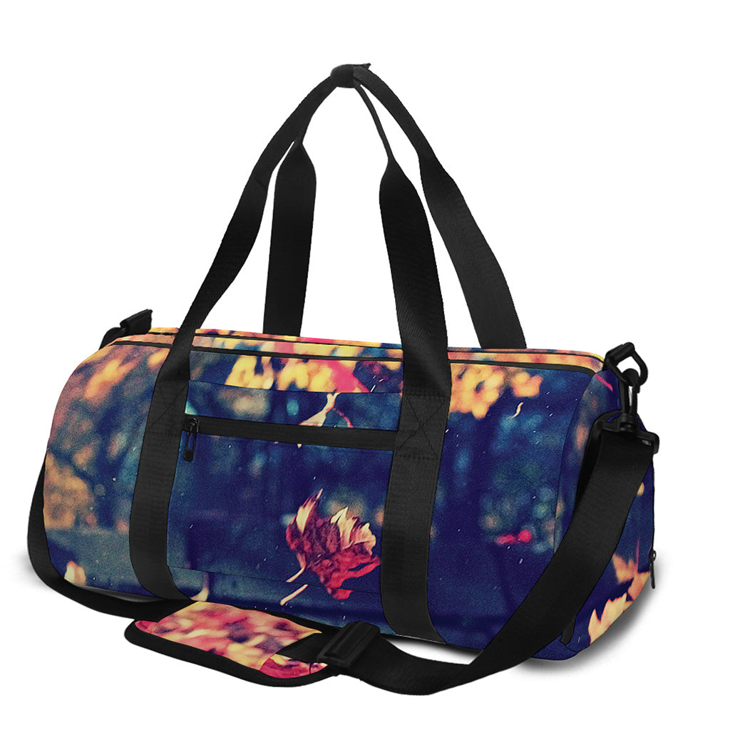 Autumn Leaves Print Gym Bag