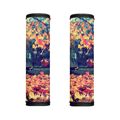 Autumn Leaves Print Handle Covers