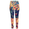 Autumn Leaves Print High-Waisted Pocket Leggings