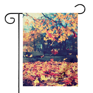 Autumn Leaves Print House Flag