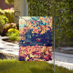 Autumn Leaves Print House Flag