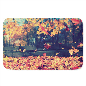 Autumn Leaves Print Indoor Door Mat