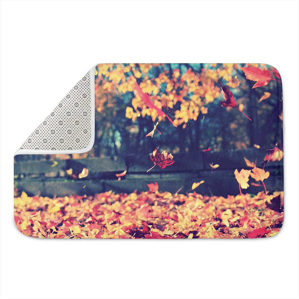 Autumn Leaves Print Indoor Door Mat