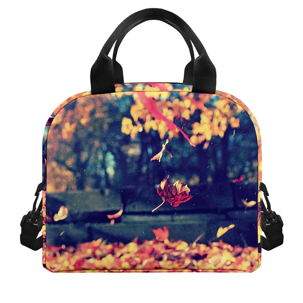 Autumn Leaves Print Insulated Lunch Bag