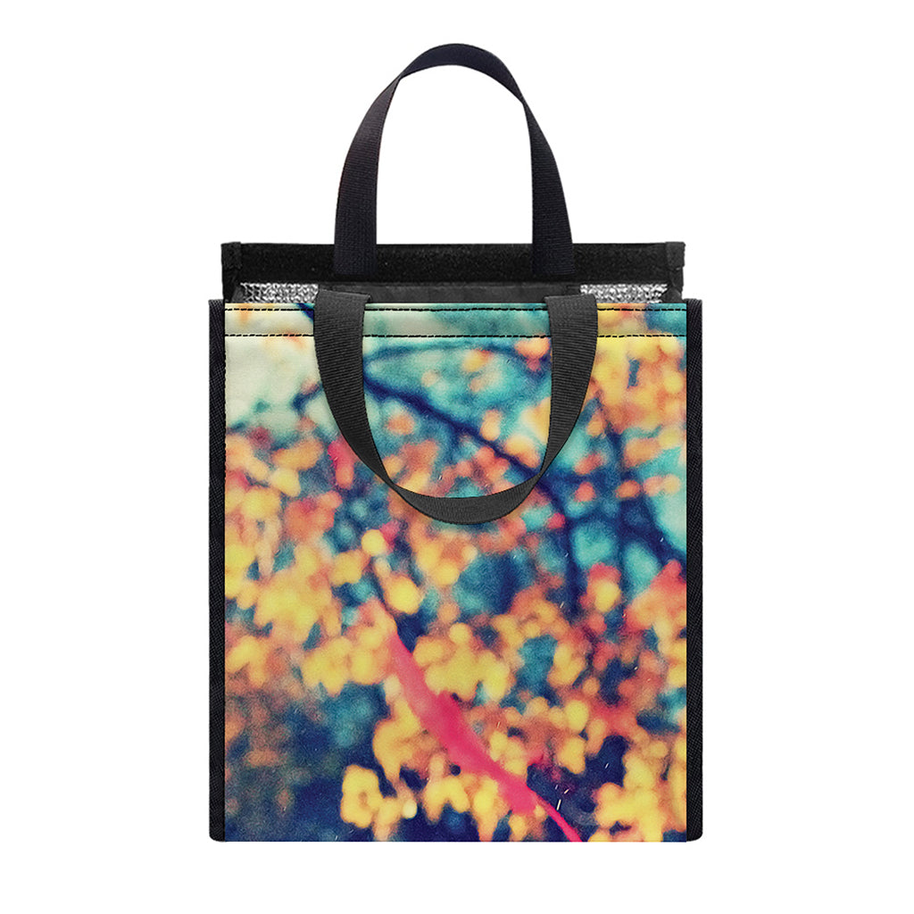 Autumn Leaves Print Insulated Lunch Tote