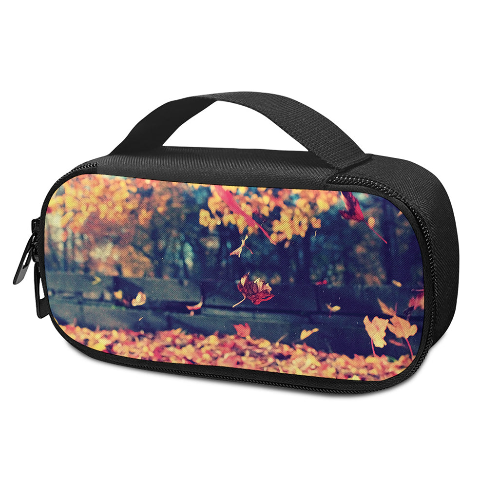 Autumn Leaves Print Insulin Cooler Travel Case