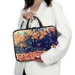 Autumn Leaves Print Laptop Sleeve With Handle