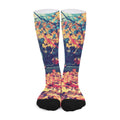Autumn Leaves Print Long Socks