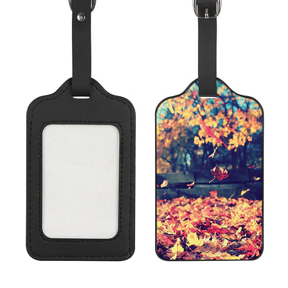 Autumn Leaves Print Luggage Tag