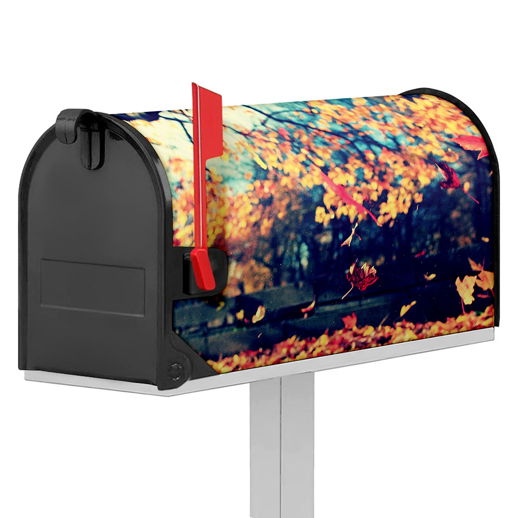 Autumn Leaves Print Mailbox Cover