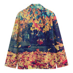 Autumn Leaves Print Men's Blazer