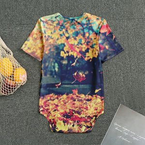 Autumn Leaves Print Men's Bodysuit