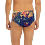 Autumn Leaves Print Men's Briefs