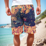 Autumn Leaves Print Men's Cargo Shorts