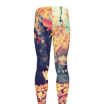 Autumn Leaves Print Men's leggings