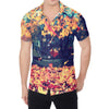 Autumn Leaves Print Men's Shirt