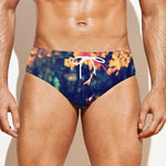 Autumn Leaves Print Men's Swim Briefs