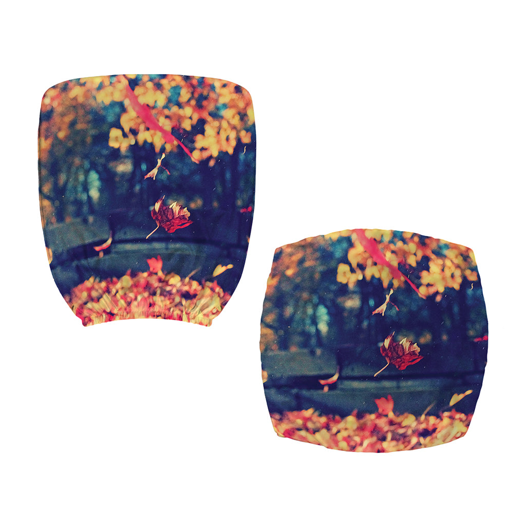 Autumn Leaves Print Office Chair Cover