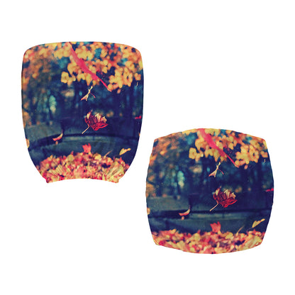 Autumn Leaves Print Office Chair Cover