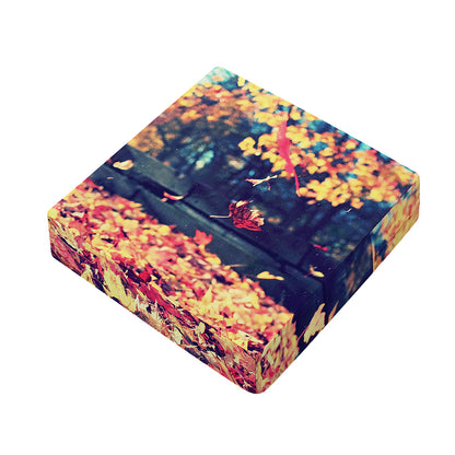 Autumn Leaves Print Outdoor Seat Cushion Cover