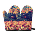 Autumn Leaves Print Oven Mitts
