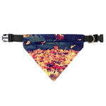 Autumn Leaves Print Over The Collar Dog Bandana