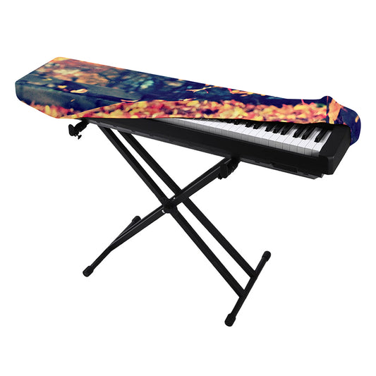 Autumn Leaves Print Piano Keyboard Cover