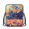 Autumn Leaves Print Rectangular Crossbody Bag