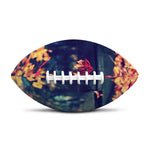 Autumn Leaves Print Rugby Ball