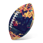 Autumn Leaves Print Rugby Ball
